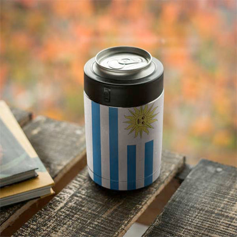 Uraguay Flag Distressed Yeti Colster Can Insulator  Skin
